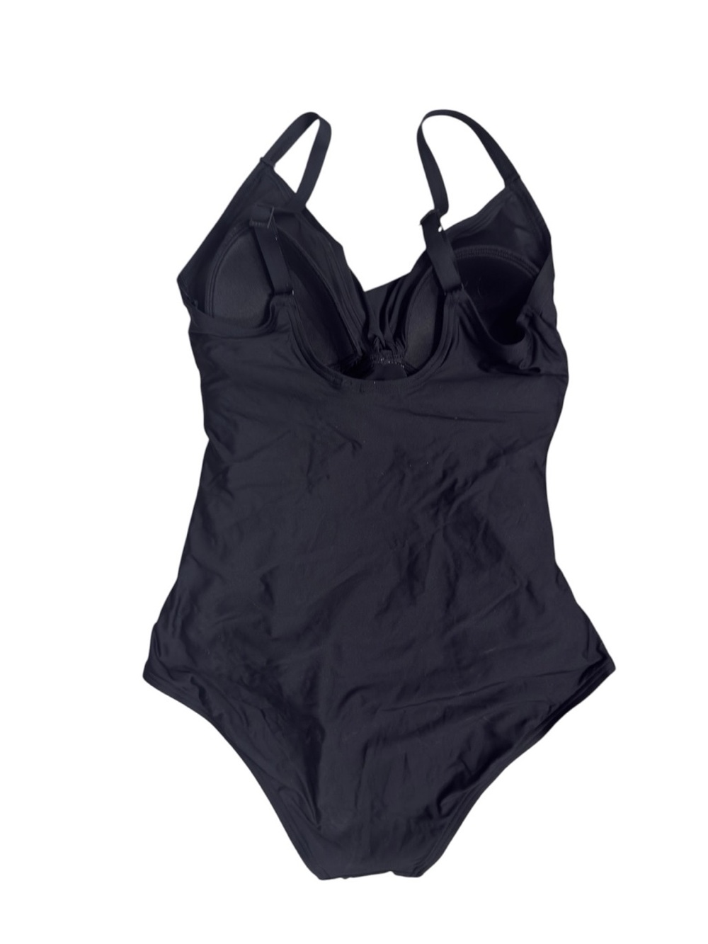 DKNY Women’s Twist Front Tummy Control One-Piece Black Swimsuit NWT - Picture 4 of 10